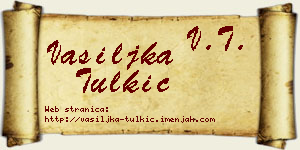 Vasiljka Tulkić vizit kartica